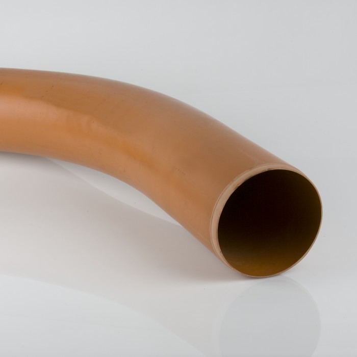 160mm Plain End Long Radius Drainage Bend 90 Degrees B7021