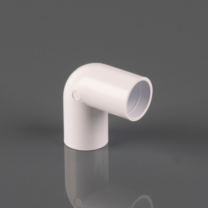 21.5mm Overflow Pipe Knuckle Bend 90 Degrees White