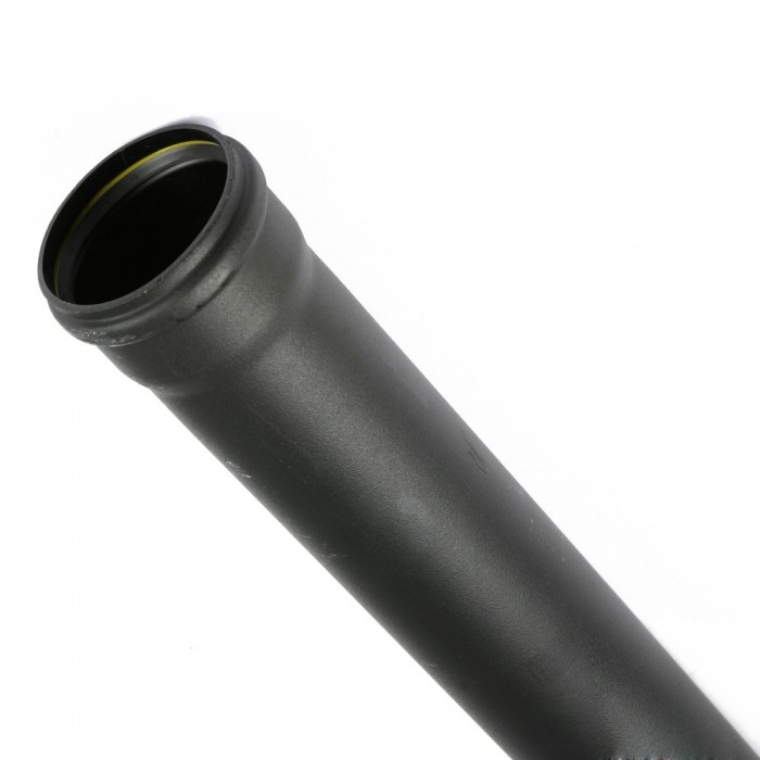 110mm Cast Iron Style Push Fit Soil Pipe Heritage Black