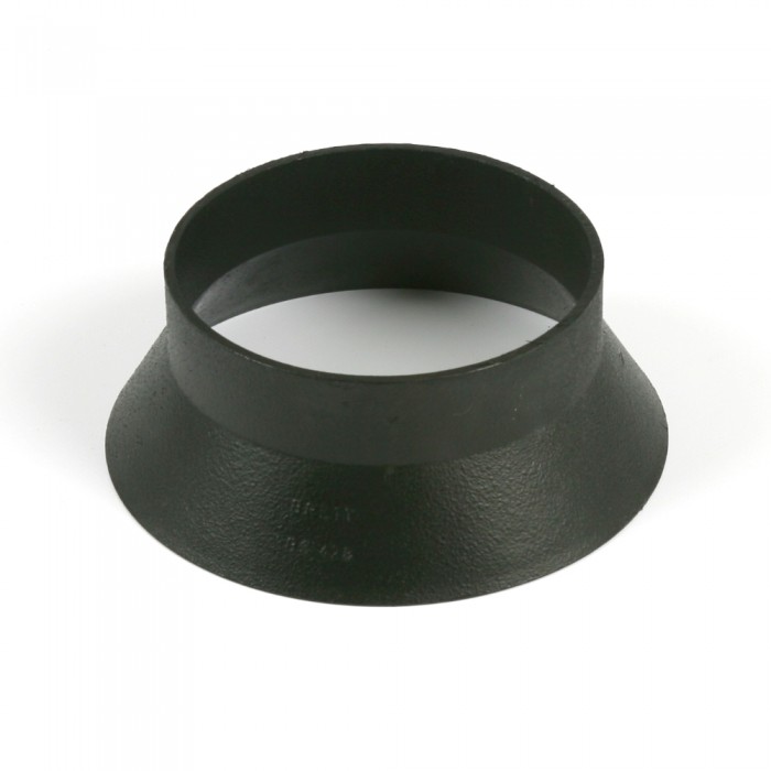 110mm Cast Iron Style Push Fit Soil Pipe Weathering Collar Heritage Black