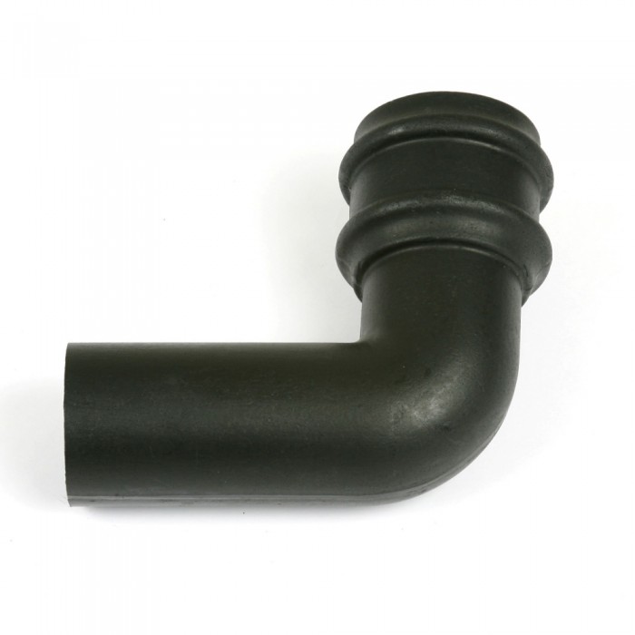 105mm Round Cast Iron Style Downpipe Bend 92.5 Degrees