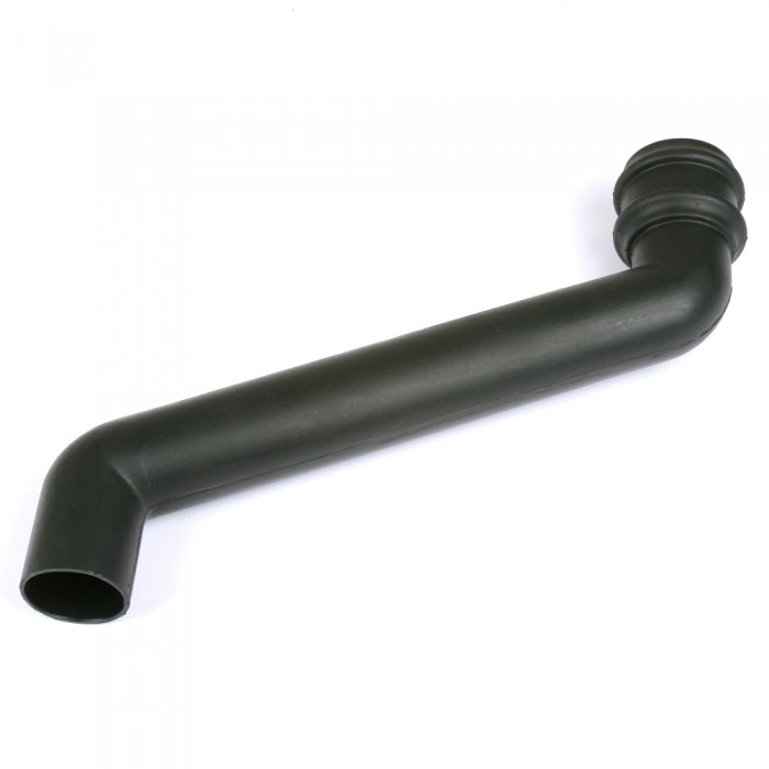 105mm Round Cast Iron Style Downpipe 380mm Offset Bend