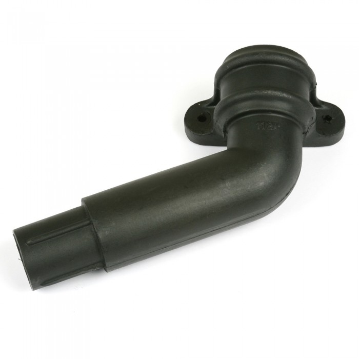 68mm Round Cascade Cast Iron Style Downpipe Spigot Bend Left Hand