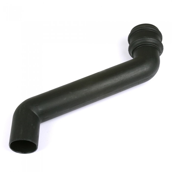 68mm Round Cascade Cast Iron Style Downpipe 305mm Offset