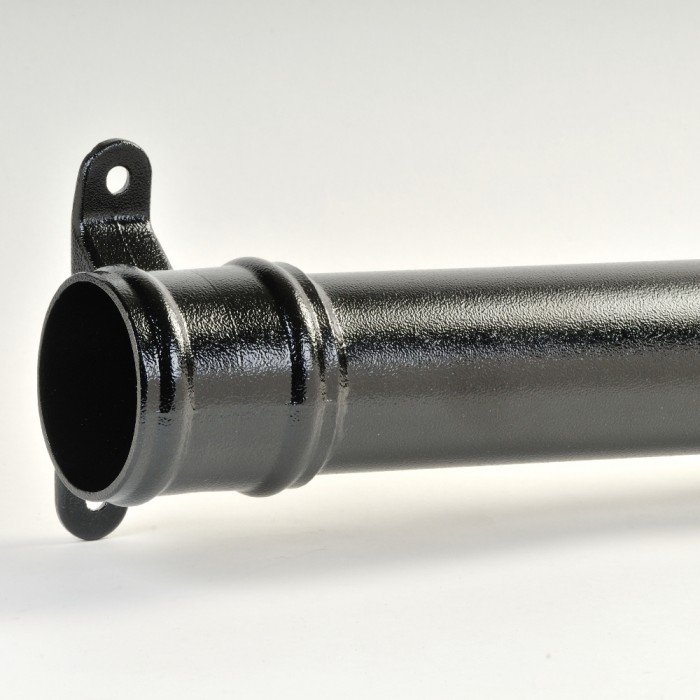 63mm Round Aluminium Downpipe Cast Collar x 2.5m 2RDPCE2.5