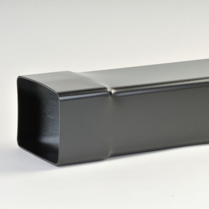 101mm x 76mm Rectangular Aluminium Downpipe Swaged Collar x 2m 43DP2