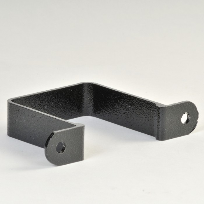 76mm Square Aluminium Downpipe Flush Fit Pipe Clip Cast Collar