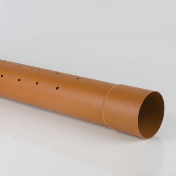 PVCu Perforated Drainage Pipe