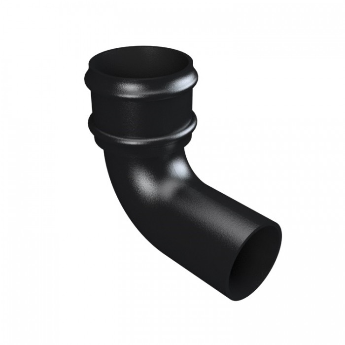 3 Inch (75mm) Round Cast Iron Downpipe Bend 92.5 Degrees Painted