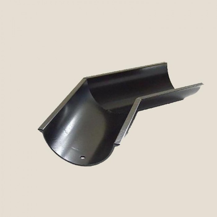 112mm Beaded Half Round Aluminium Snap Fit Gutter Angle 135 Degrees 4BHRA135