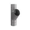 Lindab 75mm Steel Downpipe Branch Anthracite 