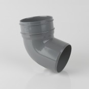 110mm round pvcu industrial downpipe bottom offset bend 112.5 degrees bs409