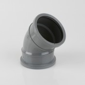 110mm round pvcu industrial downpipe bend 135 degrees double socket bs482