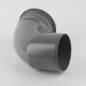 160mm round pvcu industrial downpipe bend 92.5 degrees single socket br608