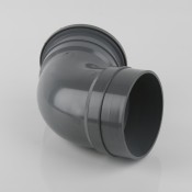 160mm round pvcu industrial downpipe top offset bend 112.5 degrees br630