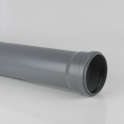 160mm pvcu push fit soil pipe x 3m single socket bs623