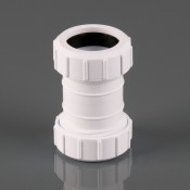 32mm push fit waste pipe compression coupler w940