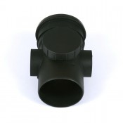 110mm cast iron style pvcu push fit soil access pipe bs410ci