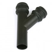 68mm round cast iron style pvcu downpipe branch 112.5 degrees br218ci