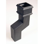 65mm square cast iron style pvcu downpipe offset 115mm br5115ci