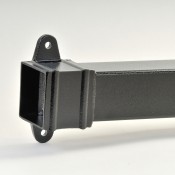 76mm square aluminium downpipe cast collar x 0.5m