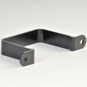 101mm x 76mm rectangular aluminium downpipe flush fit pipe clip cast collar