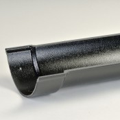 114mm beaded half round cast aluminium gutter x 1.8m