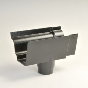 100mm moulded no 46 ogee cast aluminium gutter outlet 63mm round