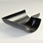125mm half round cast aluminium gutter angle internal 90 degrees