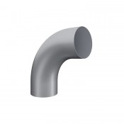 Lindab 100mm Steel Downpipe Bend 85 Degrees (conical) Silver Metalic