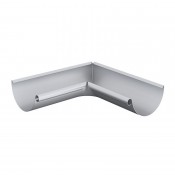 half round steel gutter angle internal 90 degree 100mm painted