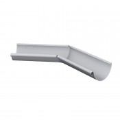 half round steel gutter angle internal 135 degree 125mm painted