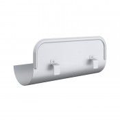 half round steel gutter straight overflow protector 125mm painted