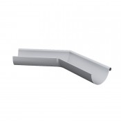 half round steel gutter angle external 135 degree 150mm painted