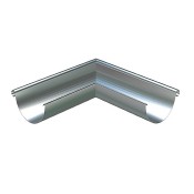 galvanised half round steel gutter angle external 90 degree 190mm