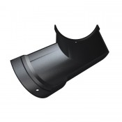 4 inch (100mm) half round cast iron gutter angle 135 degrees