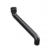 3 inch (75mm) round cast iron downpipe offset bend 21 inch projection