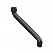 2.5 inch (65mm) round cast iron downpipe offset bend 24 inch projection
