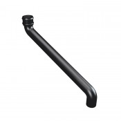 3 inch (75mm) round cast iron downpipe offset bend 30 inch projection