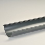 112mm beaded half round aluminium snap fit gutter x 2.5m