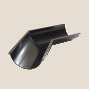 125mm beaded half round aluminium snap fit gutter angle 135 degrees