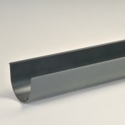 125mm deepflow half round aluminium gutter x 0.5m