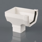 square pvcu gutter stopend outlet br556