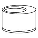 50mm x 40mm solvent weld reducer w3110
