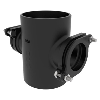 150mm Heritage Timesaver Cast Iron Soil Pipe Double 50mm Boss Pipe (Waste Compression Joint)